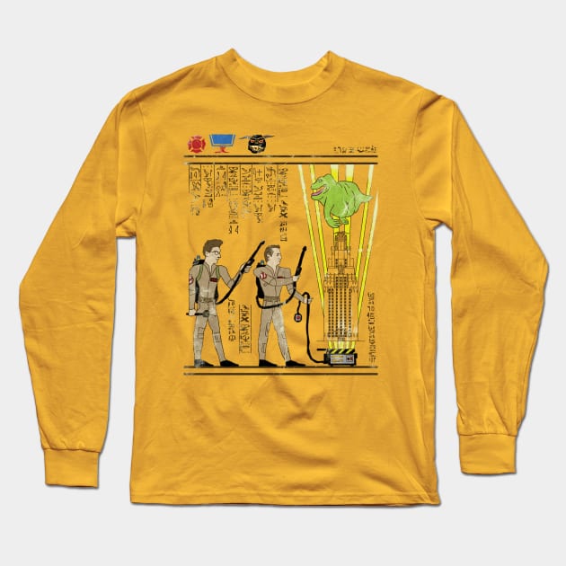 Hero-glyphics: Slimed Long Sleeve T-Shirt by joshln